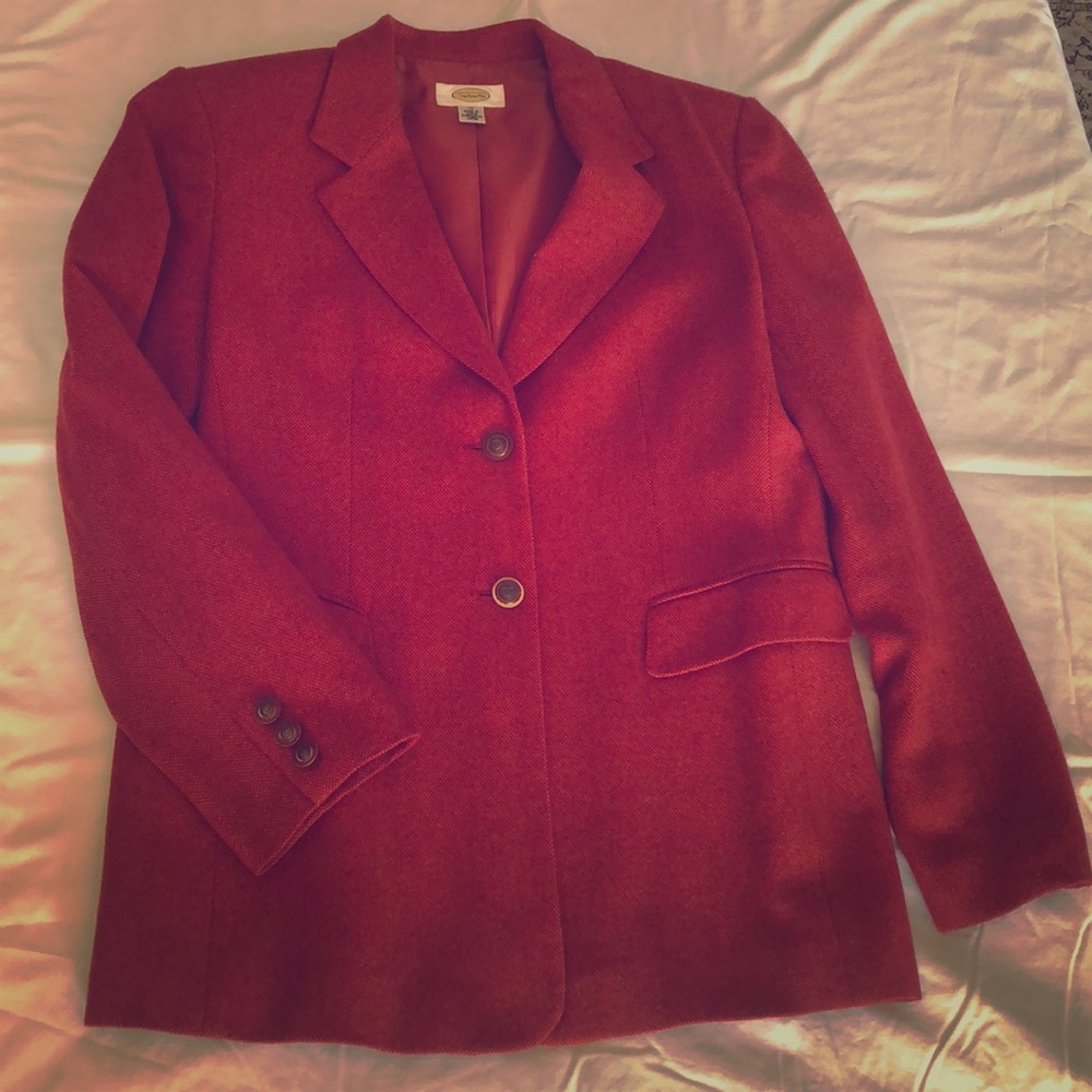 Talbots red blazer